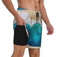 thumbnail image 3 of Goofa Beach Printed Men's Swim Trunks Board Shorts Quick Dry Mens Swimming Trunks with Compression Liner,Breathable Fit Hawaii Beach Shorts-3X-Large, 3 of 9