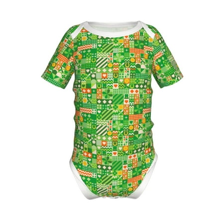 

Coaee St Patrick s Day6 for Soft Baby Short-Sleeve Bodysuit Baby Climbing Clothes Baby Girls Boys Bodysuit Romper-12 Months