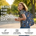 thumbnail image 2 of DISNIMO Backpack with Lunch Box, Set of 3, Cartoon Dachshund Paw Printed 17 Inch School Backpack with Pencil Case, Elementary Middle SchoolBag Bookbag, Back to School Gifts, 2 of 7