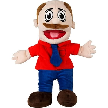 FlareFable 14.1" SML Jeffy’s Dad Hand Puppet Plush Toys, Funny SML Puppets Toy with Working Mouth, Jeffy’s Dad Stuffed Figures Toys, Interactive Toys, Great Birthday Christmas Gifts for Play House