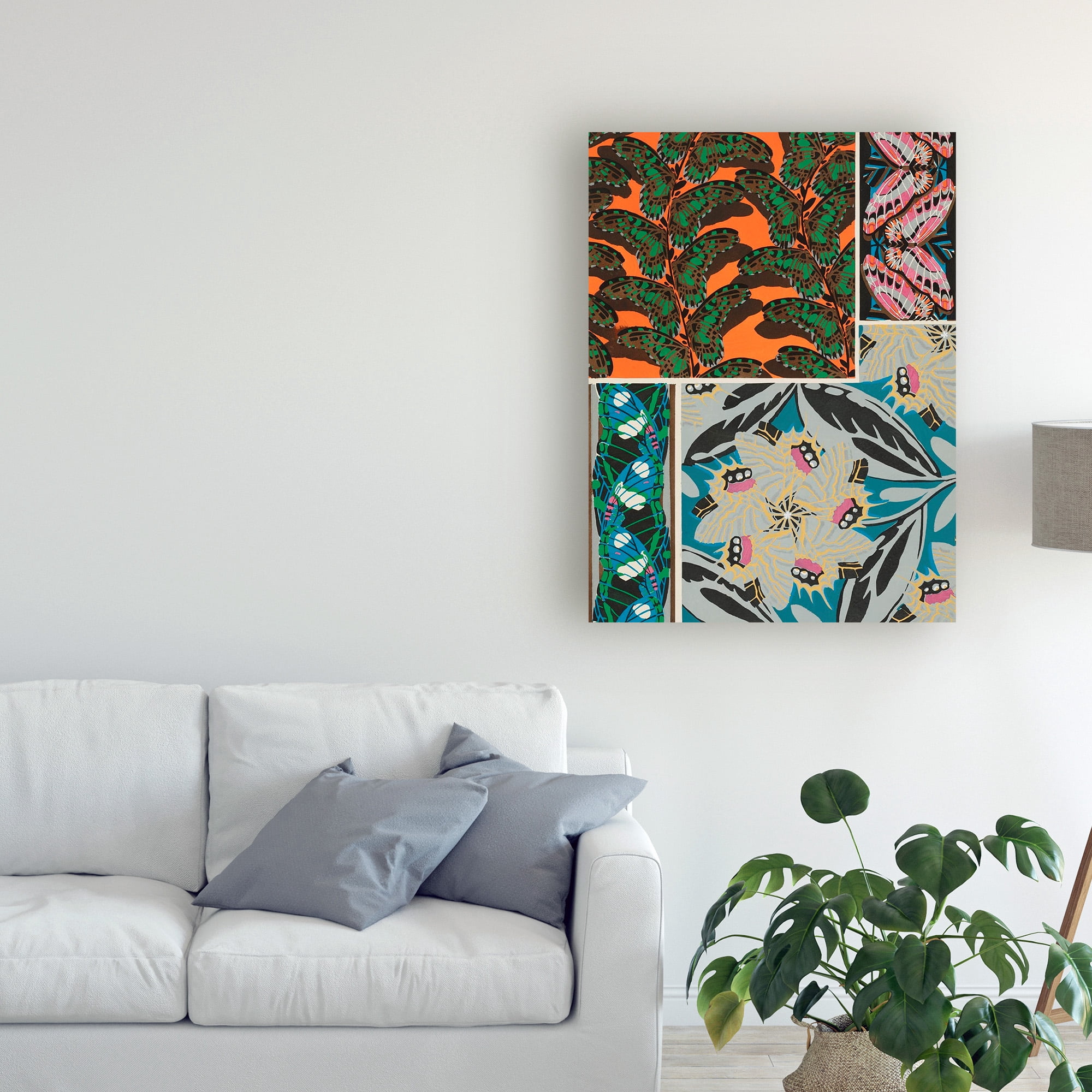 Trademark Fine Art 'Decorative Butterflies II' Canvas Art by Eugene Seguy
