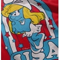thumbnail image 4 of Smurfette Cartoon American Cutie USA Youth T Shirt Tee Girls Infant Toddler Brisco Brands 12M, 4 of 5
