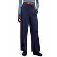 thumbnail image 3 of Pantalones Anchos y Cómodos para Mujer, con Bolsillos Grandes, para Fitness, Yoga y Deportes Casuales. Azul Marino M, 3 of 9