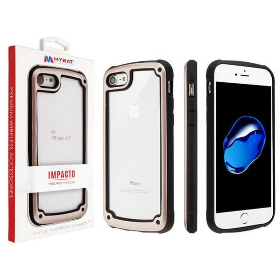 Apple iPhone 8, iPhone 7 Phone Case Armor Impact Bumper X [Shockproof] Protective Hybrid TPU Cover with Clear Hard PC Back [Slim Fit] Case ROSE GOLD Cover for Apple iPhone 7 / Apple iPhone 8.