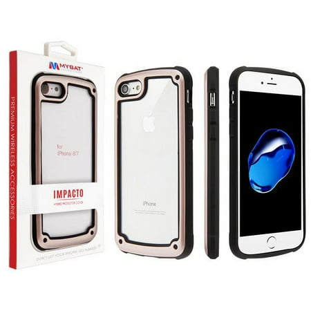 Apple iPhone 8, iPhone 7 Phone Case Armor Impact Bumper X [Shockproof] Protective Hybrid TPU Cover with Clear Hard PC Back [Slim Fit] Case ROSE GOLD Cover for Apple iPhone 7 / Apple iPhone 8.