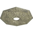 thumbnail image 3 of Ekena Millwork 18"OD x 3 1/2"ID x 1 1/2"P Nottingham Ceiling Medallion (Fits Canopies up to 4 5/8"), Hand-Painted Castle Stone Crackle, 3 of 5