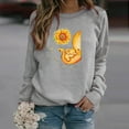 thumbnail image 3 of Hauts d'Hiver pour Femmes Hauts Décontractés d'Hiver pour Femmes Chandail en Molleton à Imprimé Tournesol pour Dames Blouse Tee Chandail Hauts Décontractés pour Femmes, 3 of 3