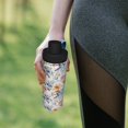 thumbnail image 6 of Yiaed Lilies Flowers Print Sports Insulated Kettle Bottle Reusable Stainless Steel Insulated Cup, Outdoor Portable Casual Stainless Steel Insulation Cup, 6 of 7