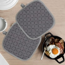 Non-Slip Silicone Heat Resistant Pads - Two-Layer Heat Insulation Mats, Durable Trivets for Hot Dishes, Pots & Pans, Kitchen & Dining Table Protectors