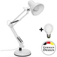 thumbnail image 2 of Retro Work Lamp Reading Lamp Flexible Desk Table Bedside Lamp Metal Swing Arm Architect Lamp With Free Led Bulb, 2 of 6