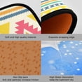 thumbnail image 3 of SKYSONIC Geometric Ethnic Style Kitchen Rugs and Mats 2 Pcs, Bright Color Non-Slip Floor Runner Mat for Living Room Bedroom Dorm Hallyway Home Decor 19.7"x27.6"+19.7"x47.2", 3 of 7