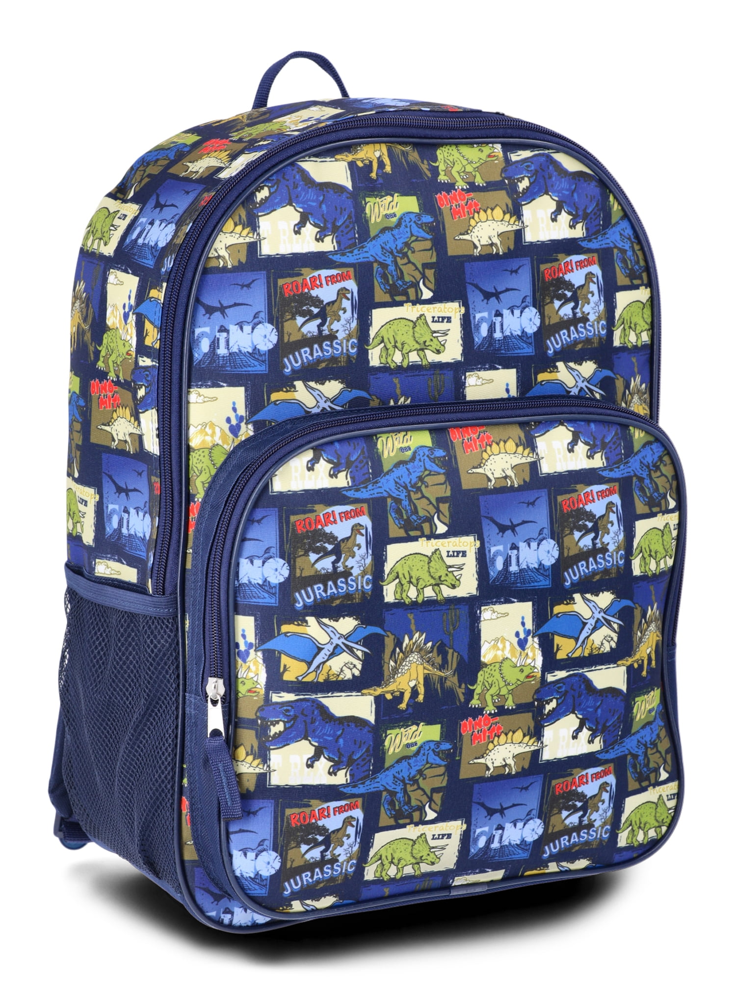 Boys' 17" Greetings From Jurassic Dinosaur Backpack, Navy