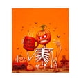 thumbnail image 2 of Cozy Flannel Blanket with Festive Halloween Pattern - Soft Warm Perfect for Sofa Travel Bed and Chair - Ideal for Spooky Nights, 2 of 5