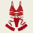thumbnail image 5 of uublik Lingerie Set for Women Sexy Naughty Bodysuit Sexy Naughty Plus Size Babydoll Lace, 5 of 5