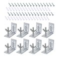 thumbnail image 1 of 8x soportes de sombra en L con herrajes de tuerca de mariposa soporte de montaje en pared resistente de Metal soporte en L para fijación de sombra, 1 of 8