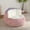 Pink+White, variant on Oversized Bean Bag Chair, Large Faux Fur Lounger, Shredded Foam Sofa for Living Room, Bedroom, Game Room, No Assembly Required,Pink+White