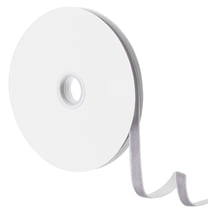 Uxcell Velvet Ribbon, 3 8" x 20 Yards Silver Gray Velvet Fabric Trimming Ribbon Single Face Velvet Ribbons for DIY Craft