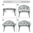thumbnail image 4 of Aluminum Patio Outdoor Garden Bench Chair Loveseat Cast, 4 of 8