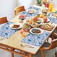thumbnail image 3 of Blossom Flower Blue Floral Place Mats Table Mats for Outdoor Tables Desk Halloween Gifts Cute Funny Kitchen Table Mats, 3 of 5