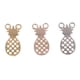 thumbnail image 4 of 6 unids / pack colgante de de tres colores conector en apariencia de hallazgos de joyería para collar / / pendientes de bricolaje perfecl Encantos colgantes de piña, 4 of 8