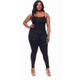 thumbnail image 3 of Jack David Womens Plus Size Stretch Distressed Ripped Skinny Black Denim Jeans Pants, 3 of 6