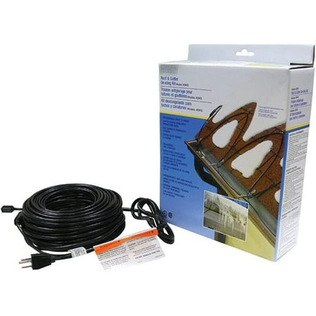 MY. 200' Roof Deicing Cable, For Roof and Gutters, Pre-assembled for Ice and Snow Damage Prevention, 1000 Watts