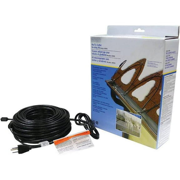 MY. 200' Roof Deicing Cable, For Roof and Gutters, Pre-assembled for Ice and Snow Damage Prevention, 1000 Watts