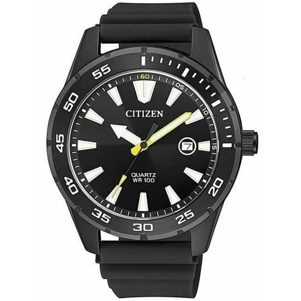 CITIZEN - Men's Citizen Diver's Military Style Rubber Band Watch BI1045-13E - Walmart.com