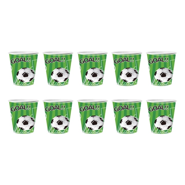 Ohufall Complete Soccer Party Supplies Set Disposable Plates Cups Napkins Tablecloth For Birthday Decorations