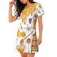 thumbnail image 2 of Balery Honey Bee Set Camisón de manga corta con cuello redondo para mujer, cómodo y elegante., 2 of 6