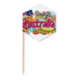 thumbnail image 1 of Kangaroo Harbour Bridge Australia Graffiti Toothpick Flags Cupcake Picks Party Celebration, 1 of 3