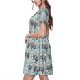 thumbnail image 2 of Disketp Sea Otter para Vestido de Manga Corta para Mujeres, Vestidos de Verano para Mujeres, Casual y Holgado para la Playa, 2 of 6