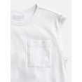 thumbnail image 3 of Weekend Academy Boys Oversized Cotton Tank Top with Pocket, Sizes 4-18, 3 of 3