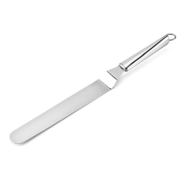 Billuyoard Espátula para mantequilla de pastel, juego de acero inoxidable para glaseado de repostería con mango largo, glaseado de Chocolate, cocina, Cocina y Comedor 10 pulgadas Billuyoard HA009696-03