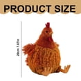 thumbnail image 3 of Chicken Plush Toy Coffee Animal Stuffed Animal Soft Feathers 9.84 Inches Chicken Plush Toy Coffee Animal Stuffed Animal Soft Feathers 9.84 Inches Toyeng a Stuffed Hen, 3 of 8
