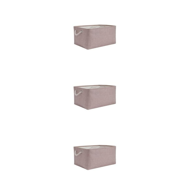 Naiovety Cesta organizadora de almacenamiento de amplia aplicación para todas las necesidades Mango de cuerda resistente rosa claro 31*21*13 Type1 NO1
