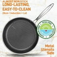 thumbnail image 1 of SUNWEALTH Almost non-stick Honeycomb raised surface Fry Pan (26cm), 1 of 4