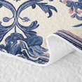 thumbnail image 5 of Erosebridal Retro Mandala Quilt Full, Baroque Damask Full Bedspread Sets, White Navy Pink 3 Pieces, 1 Coverlet and 2 Pillowcases, 5 of 7