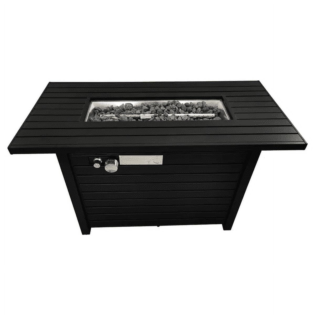 E-Western 25-inch Steel Outdoor Fire Pit Table with Lid, Modern Design, Suitable for Garden & Patio, Includes Safety Features, Easy Assembly