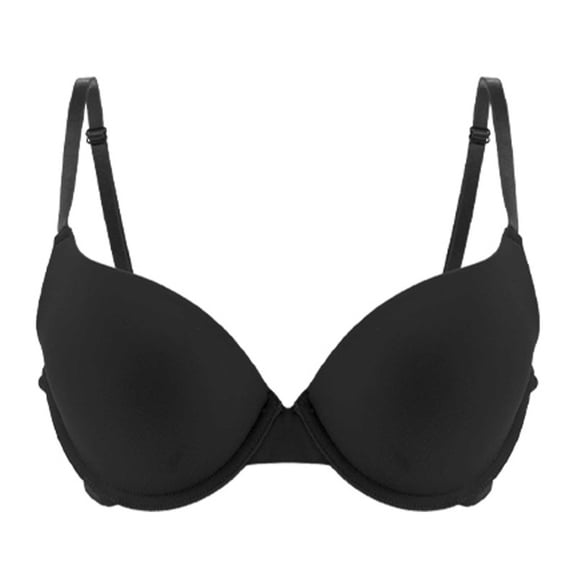 Women's No Padding Underwire Bralettes Comfortable Natural Support Everyday Bras Deep V Push up Lingerie
