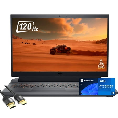 Dell G15 Gaming Laptop, 15.6" FHD 120Hz Display, Intel 13th Gen 14-Core i7-13650HX, GeForce RTX 4050, 64GB DDR5, 1TB PCIe 4.0, Backlit KB, WiFi 6, USB-C, Webcam, RJ45, Mytrix HDMI Cable, Win 11 Pro