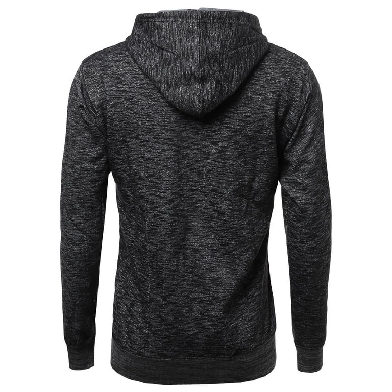 FashionOutfit Men's Basic Solid Light Weight Hoodie Jackets