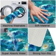 thumbnail image 3 of 1pc Two Koi Fish and Water Lilies Absorbent Non-Slip Bathroom Thickened Flannel Rug Decor,Soft,Quick Drying,Suitable For Indoor/outdoor Use,Bathrooms,Bedrooms,Kitchens,Terrace,Laundry Rooms,16"x24", 3 of 9
