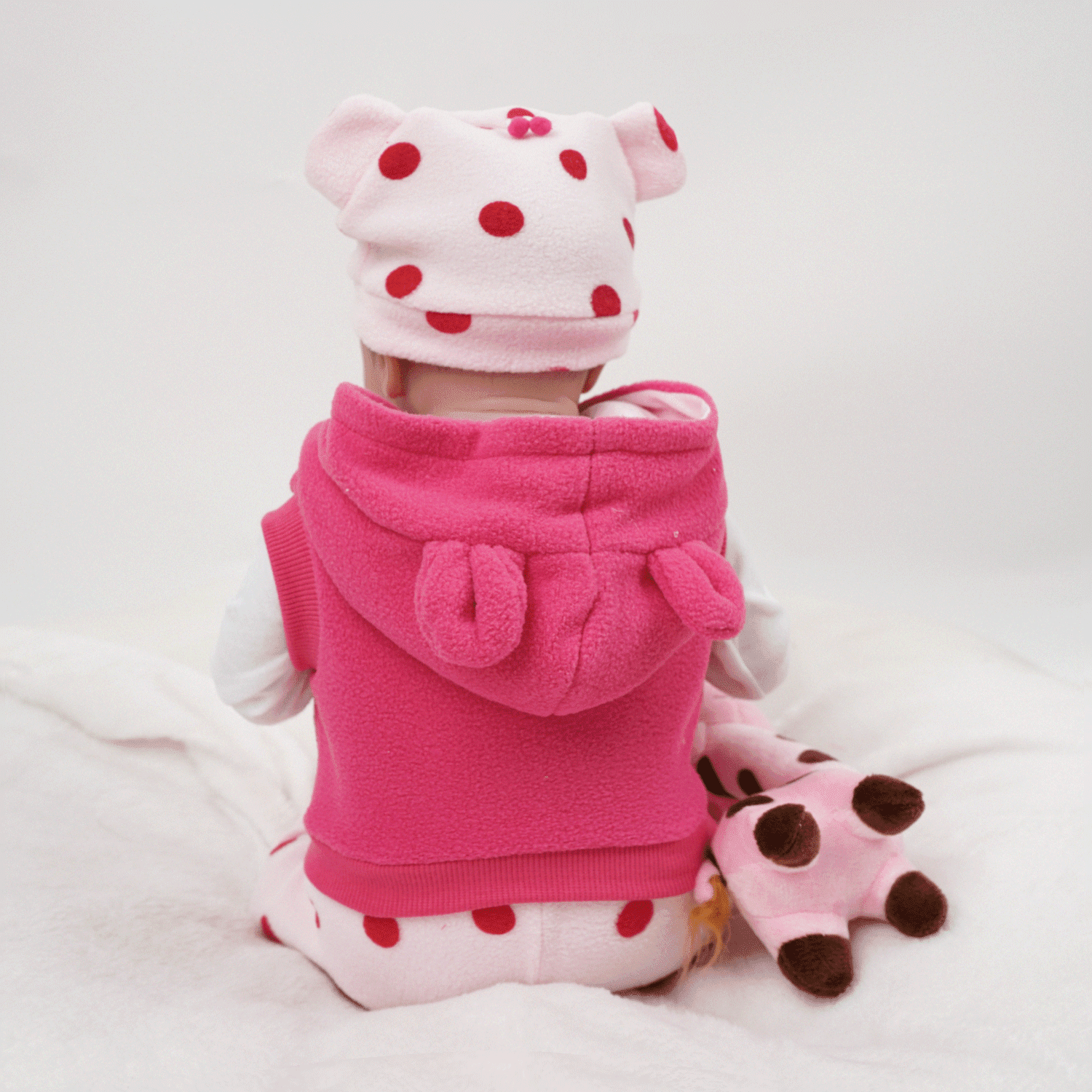 Miaio 17-20 inch Reborn Baby Dolls Clothes Suit - Newborn Baby Doll Matching Outfit Accessories Gift Set