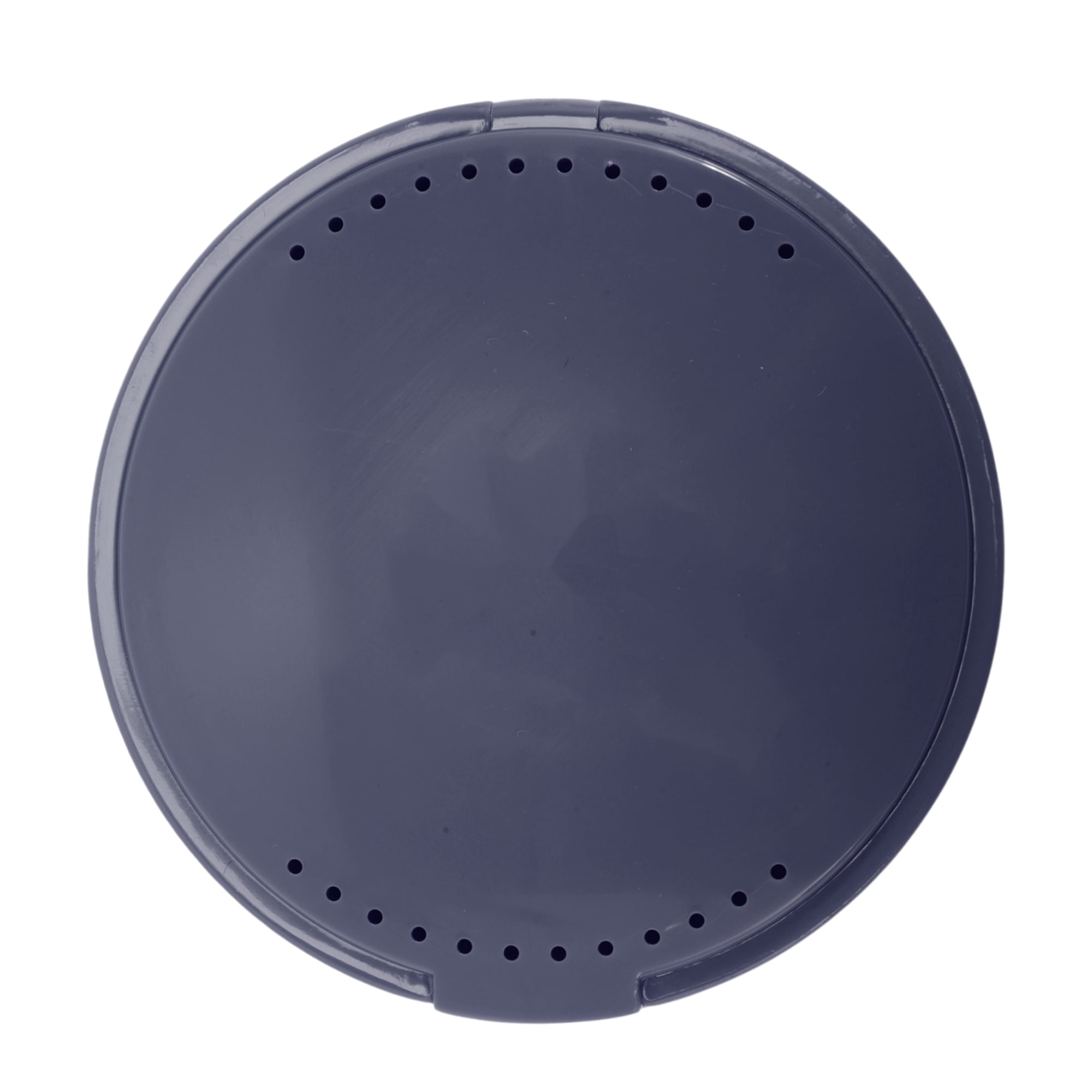 Unique Bargains Round Braces Box with Mirror 1 Pc Dark Blue