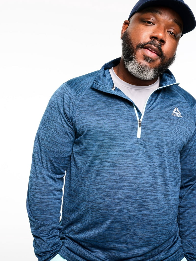 Reebok Men's and Big Men's Trail Quarter-Zip Active Pullover Shirt