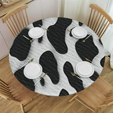 

HAOXIT Round Tablecloth for Dining Tabletop Deco Party Weddings BBQs 31-35