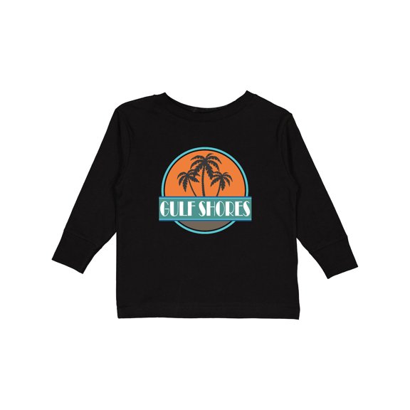 Inktastic Gulf Shores Alabama Vacation Boys or Girls Long Sleeve Toddler T-Shirt