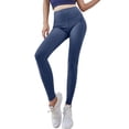 thumbnail image 2 of Celsior Cellulite Leggings Resistance Band Leggings Smile Contour Activewear Tights Anti Cellulite Leggings Booty Butt Lifting Leggings Workout Yoga Pants Scrunch Butt Compression Legging Blue M, 2 of 7