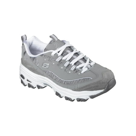 Skechers Women's Sport D'Lites Me Time Lace-up Athletic Sneaker, Wide Width Available